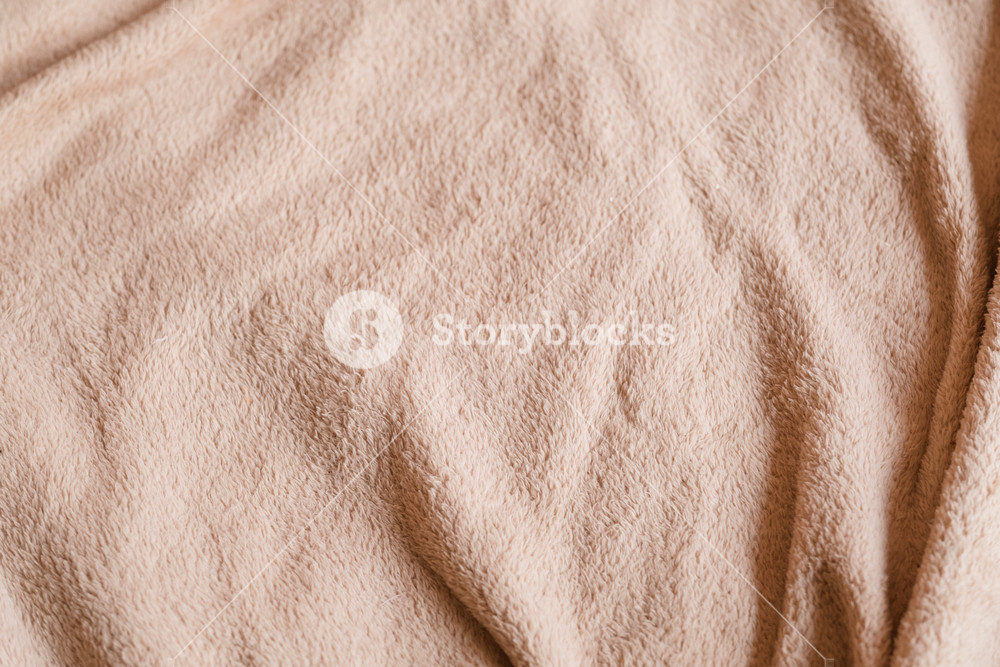 Crumpled Pink Beige Fleece Blanket Fy And Warm Cover Plush