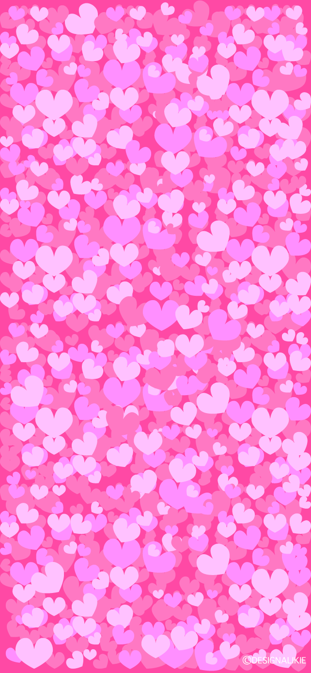 Pink Heart Wallpaper For iPhone Png Image Illustoon