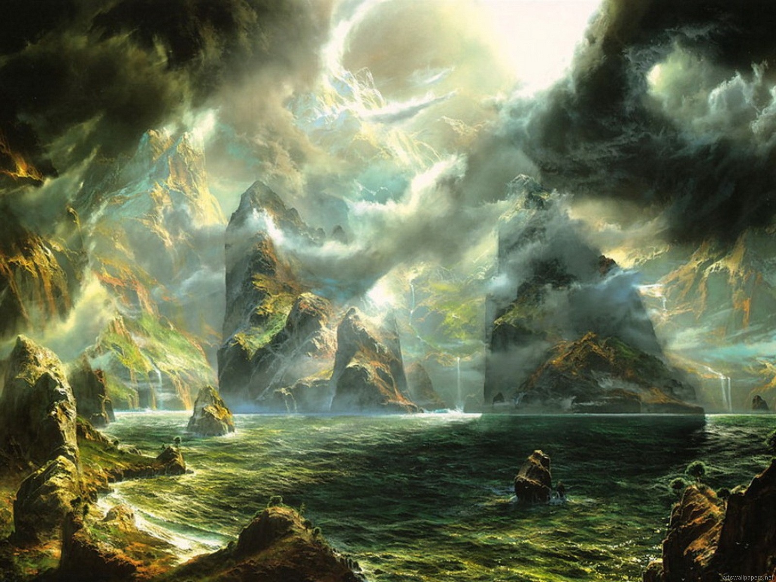 Wallpaper Paintings Fine Art Abstract Fantasy