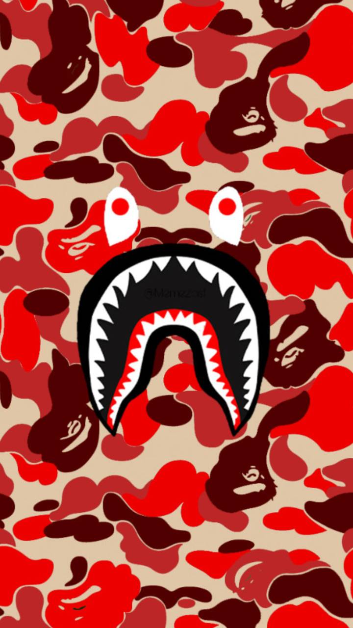 Red Bape iPhone Wallpaper On