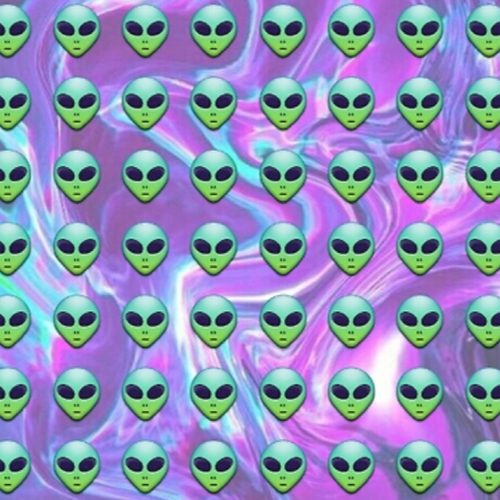 Trippy Alien Background Background