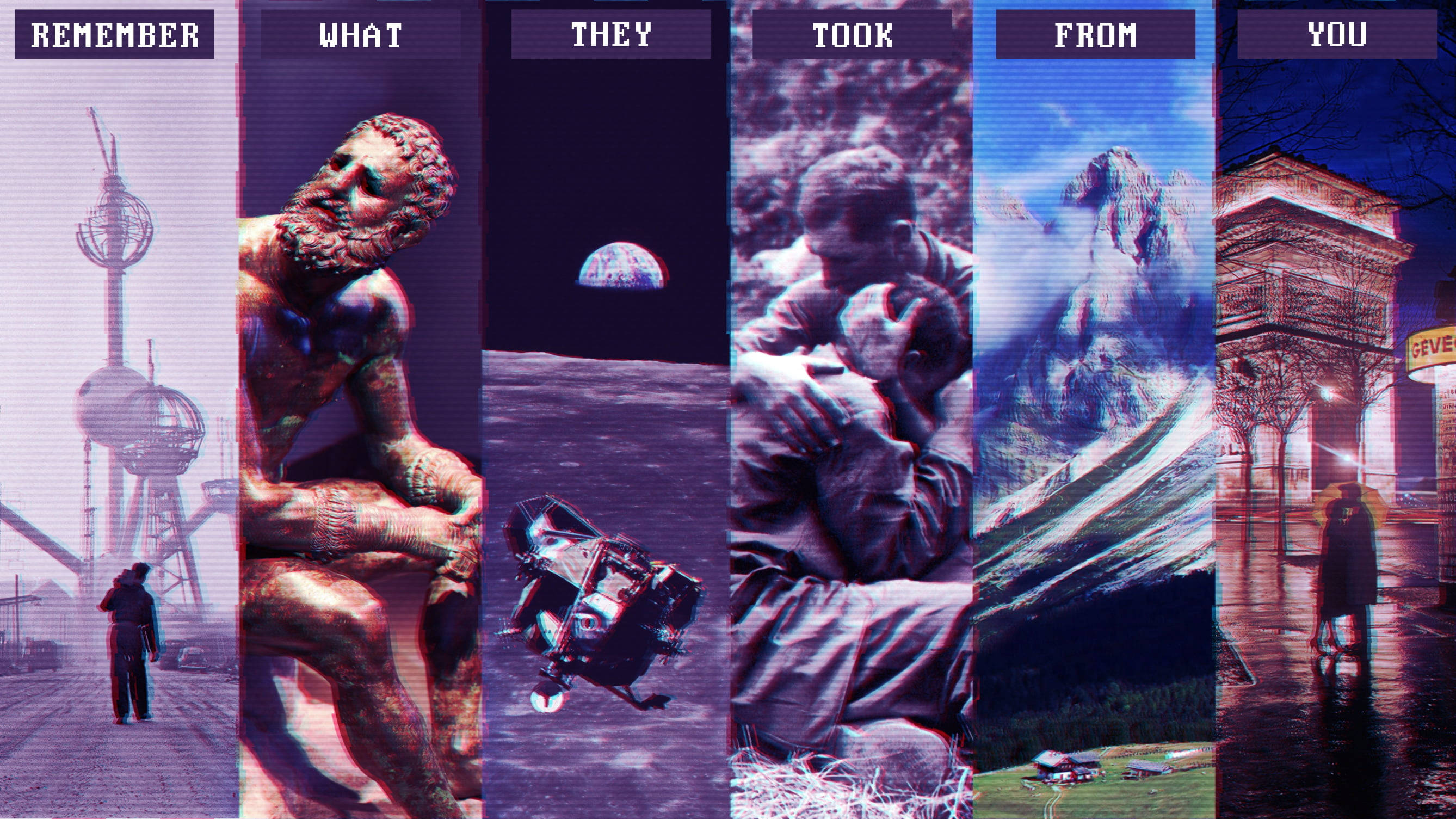 Remember Purple Aesthetic Laptop Wallpaper