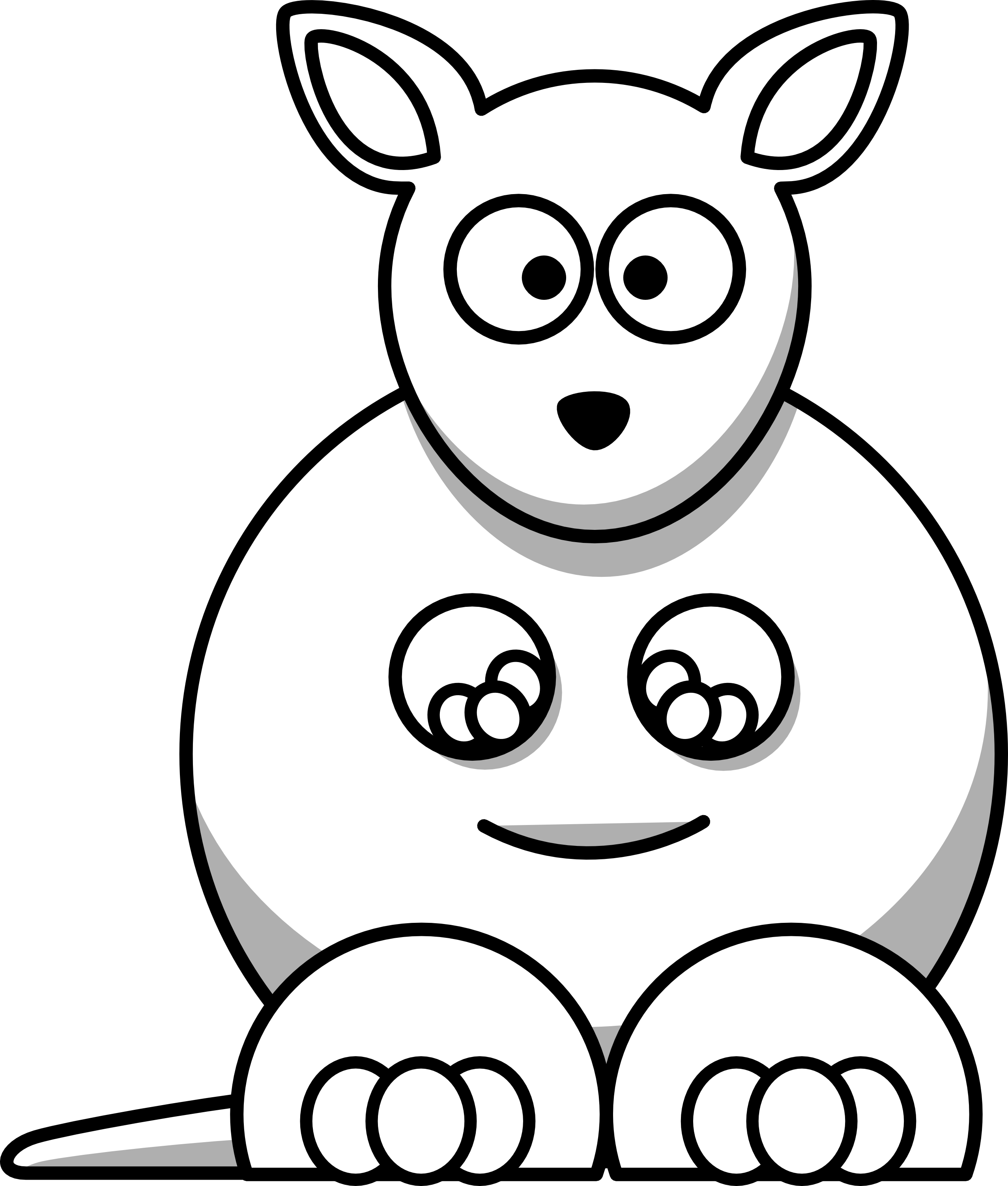 Black And White Cartoons Wallpaper