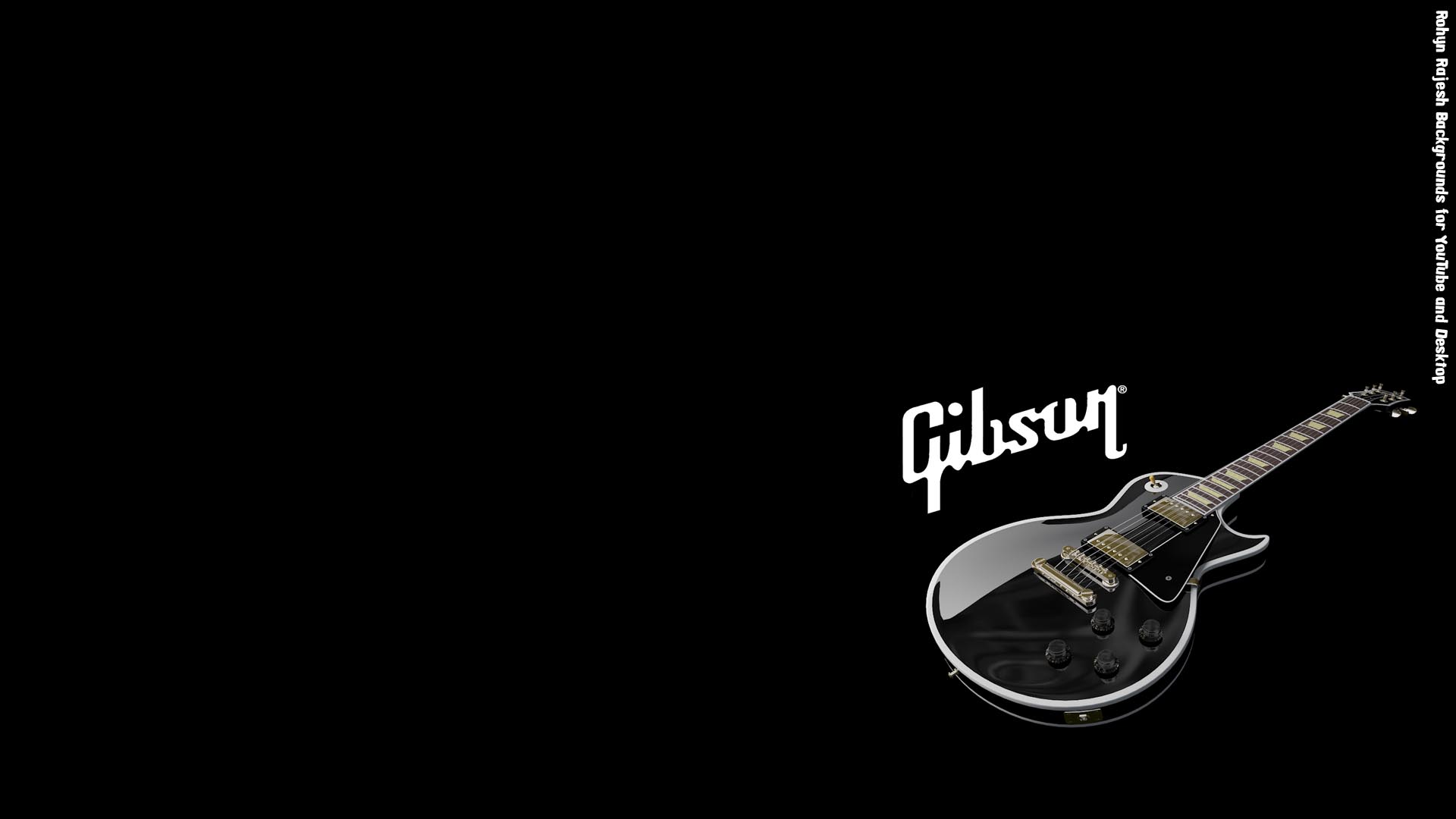 Les Paul Gibson HD Background By Rohynrajesh Customization Wallpaper
