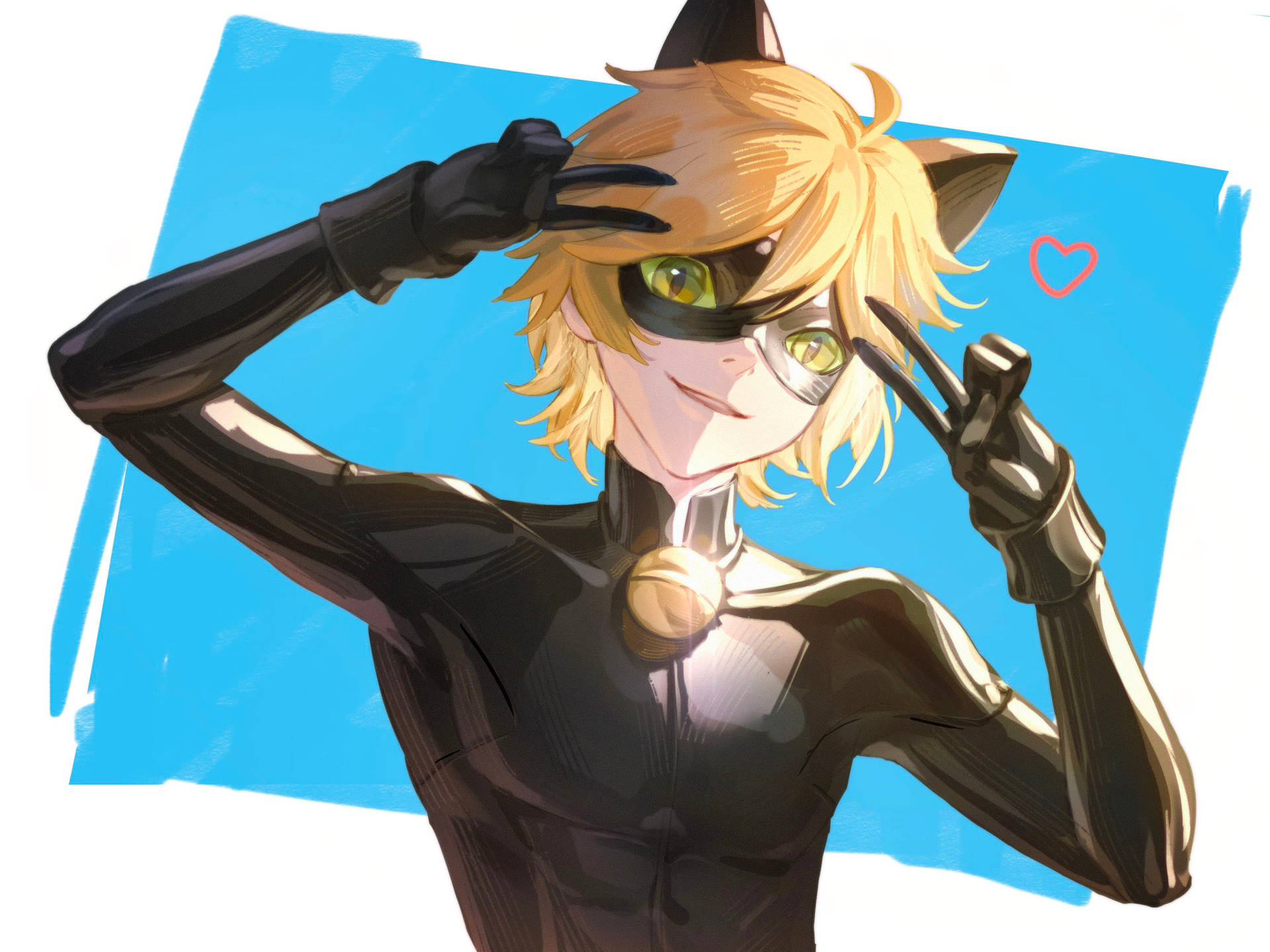 Ladybug And Cat Noir Kiss Wallpaper