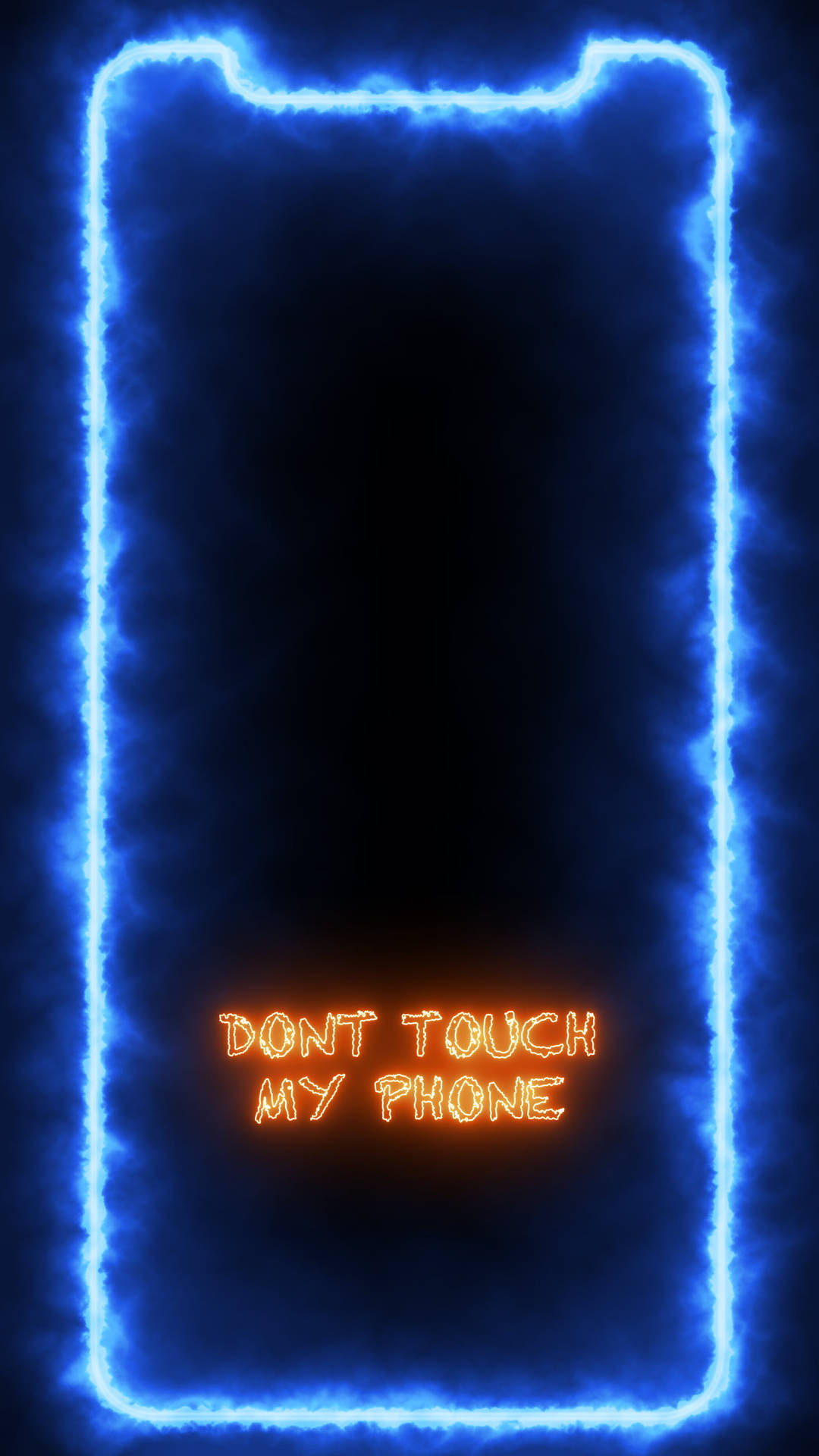 Don T Touch Neon Aesthetic iPhone Wallpaper