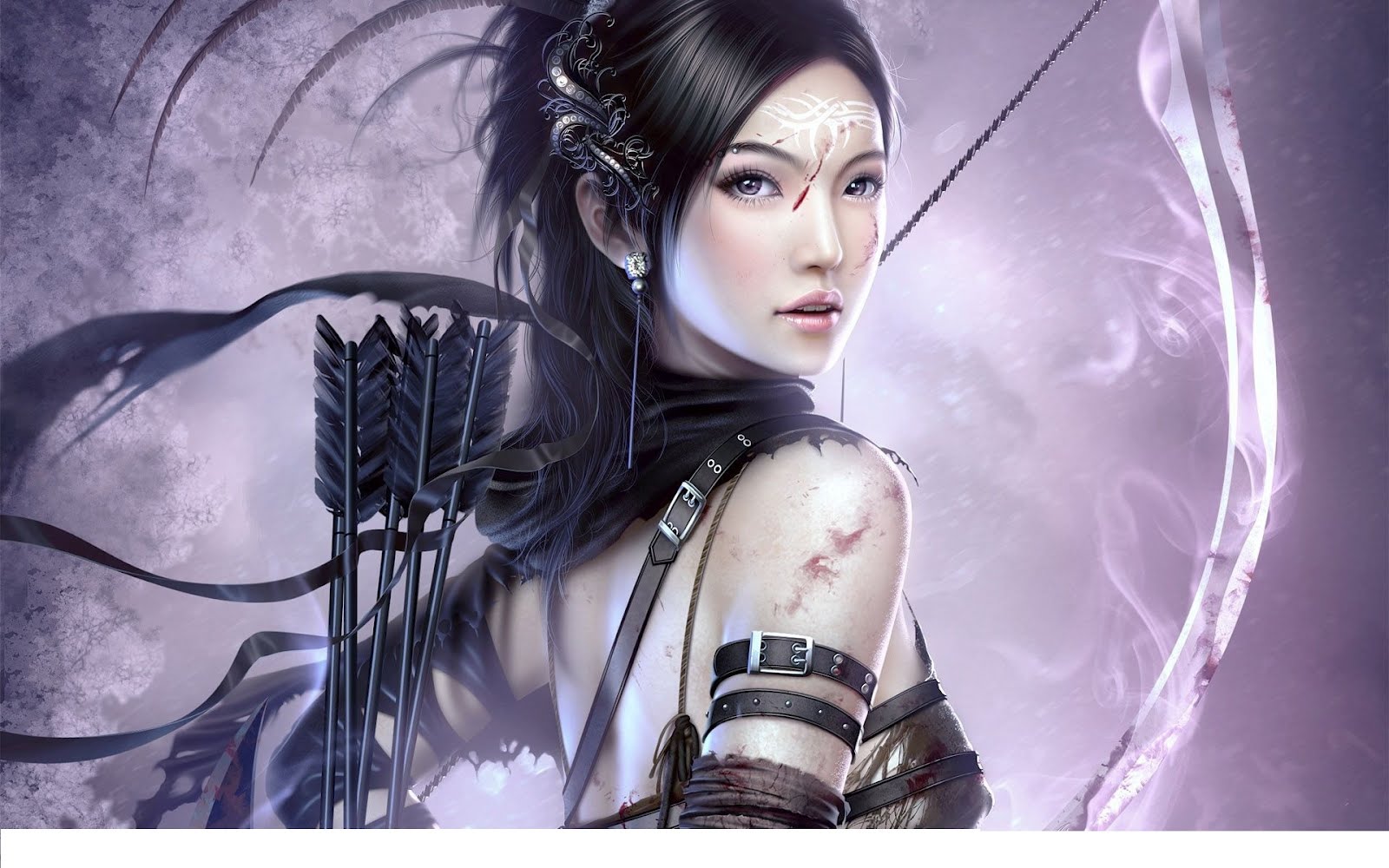 Warrior Girl Anime Character HD Wallpaper