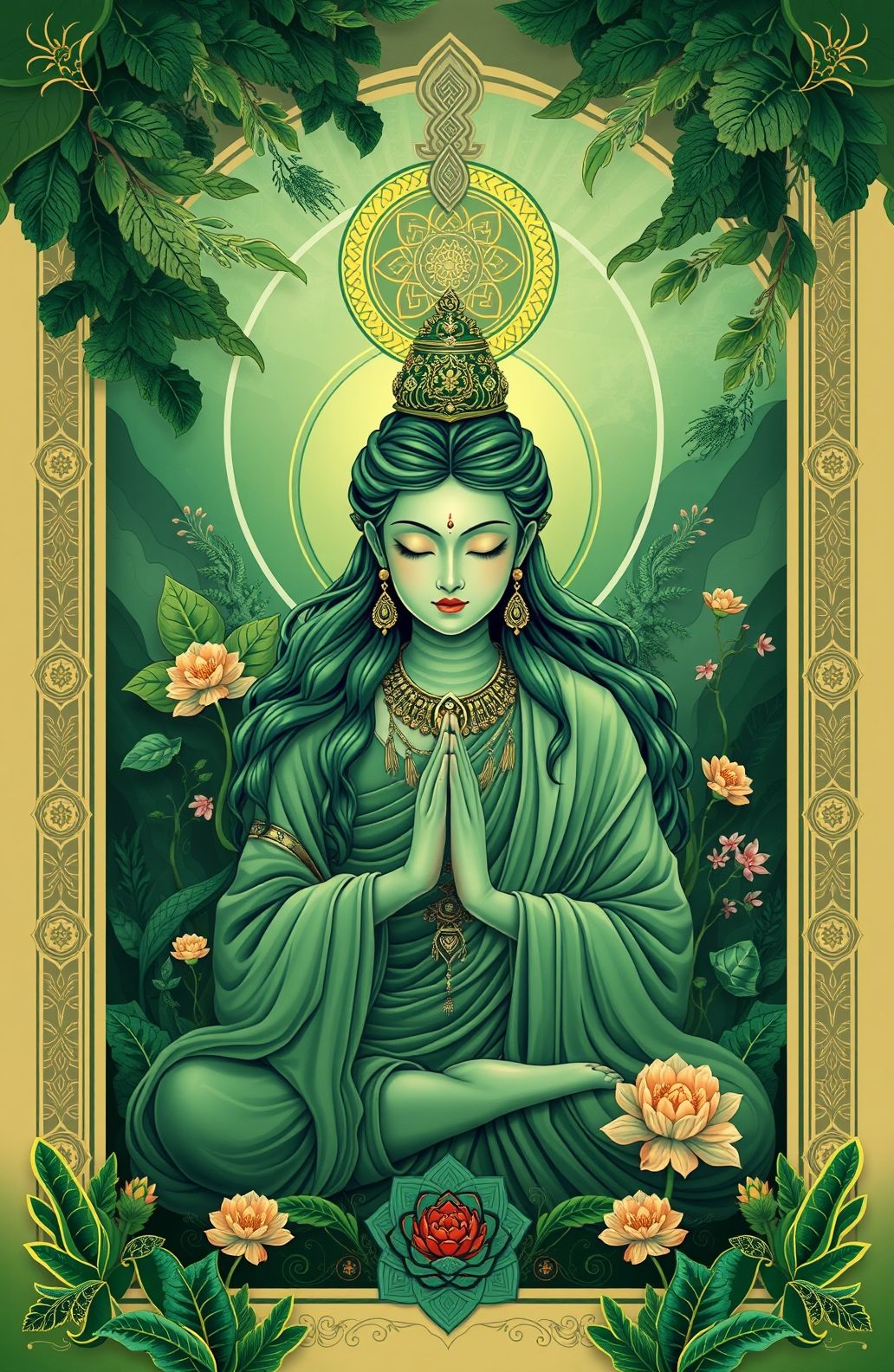 Green Tara Wallpaper