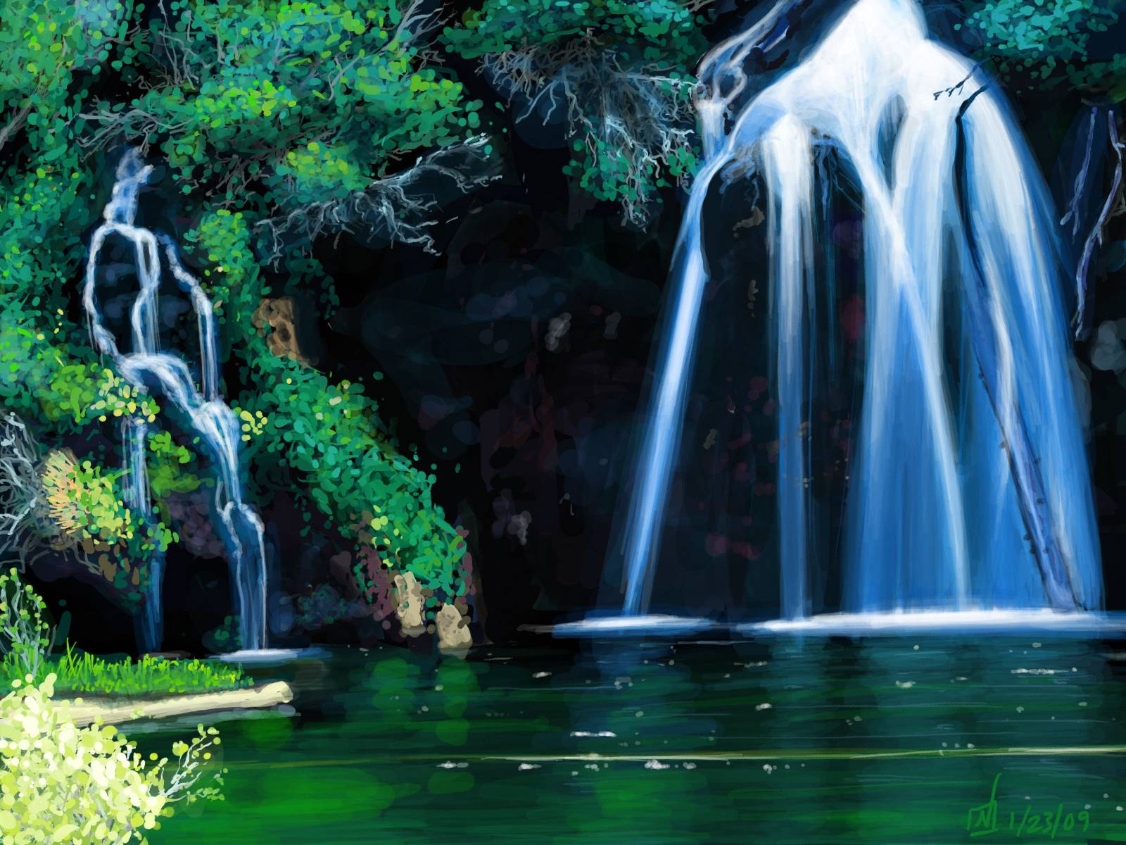 Rainforest Waterfall Image At Landscape Monodomo