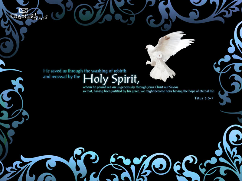 The Holy Spirit Desktop Wallpaper Scripture Verses Background