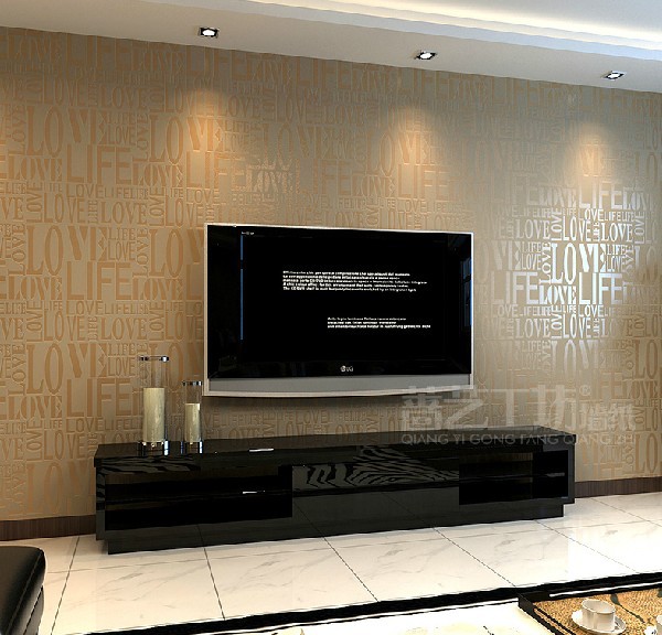 Wallpaper Solid Color Non Woven Tv Background Wall