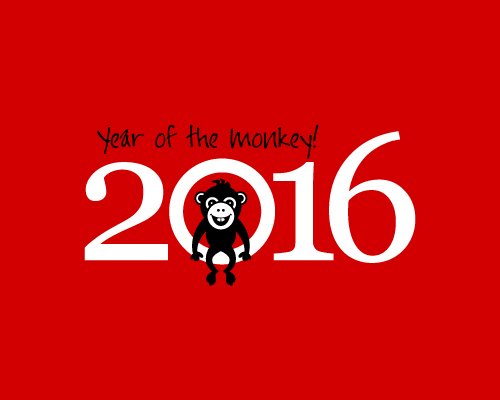 Year Of The Monkey Vector Material Name