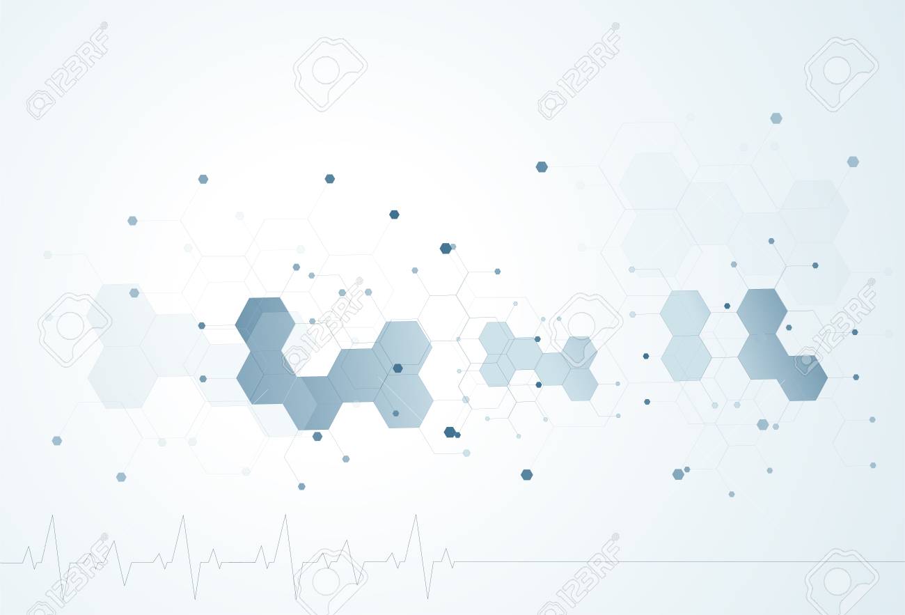 Molecule Structure Science Digital Backgrounds Vector Illustration