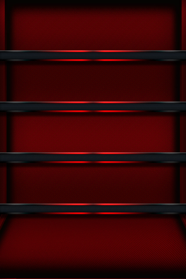 Red Glow Shelf iPhone Wallpaper HD