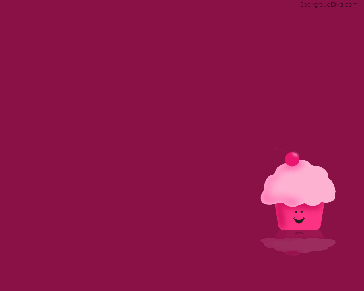 Image For Cute Pink Cupcake Wallpaper