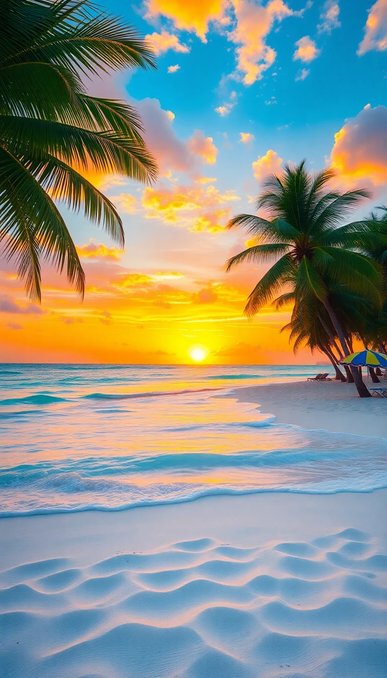 Tropical Beach Paradise Wallpaper