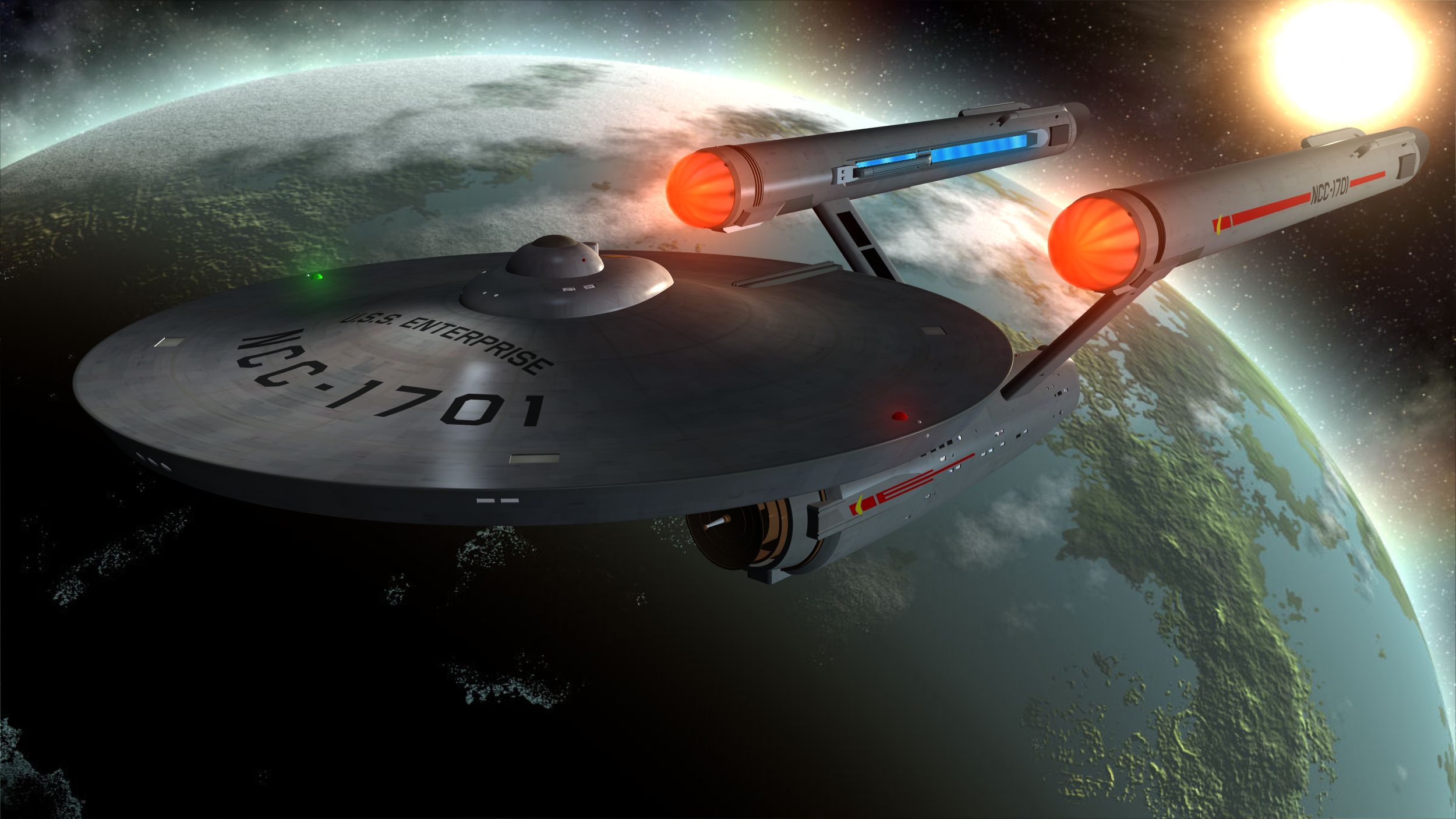 Show Star Trek The Original Series Enterprise Wallpaper