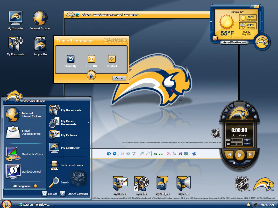 Mycolors Buffalo Sabres Desktop Screenshot Of