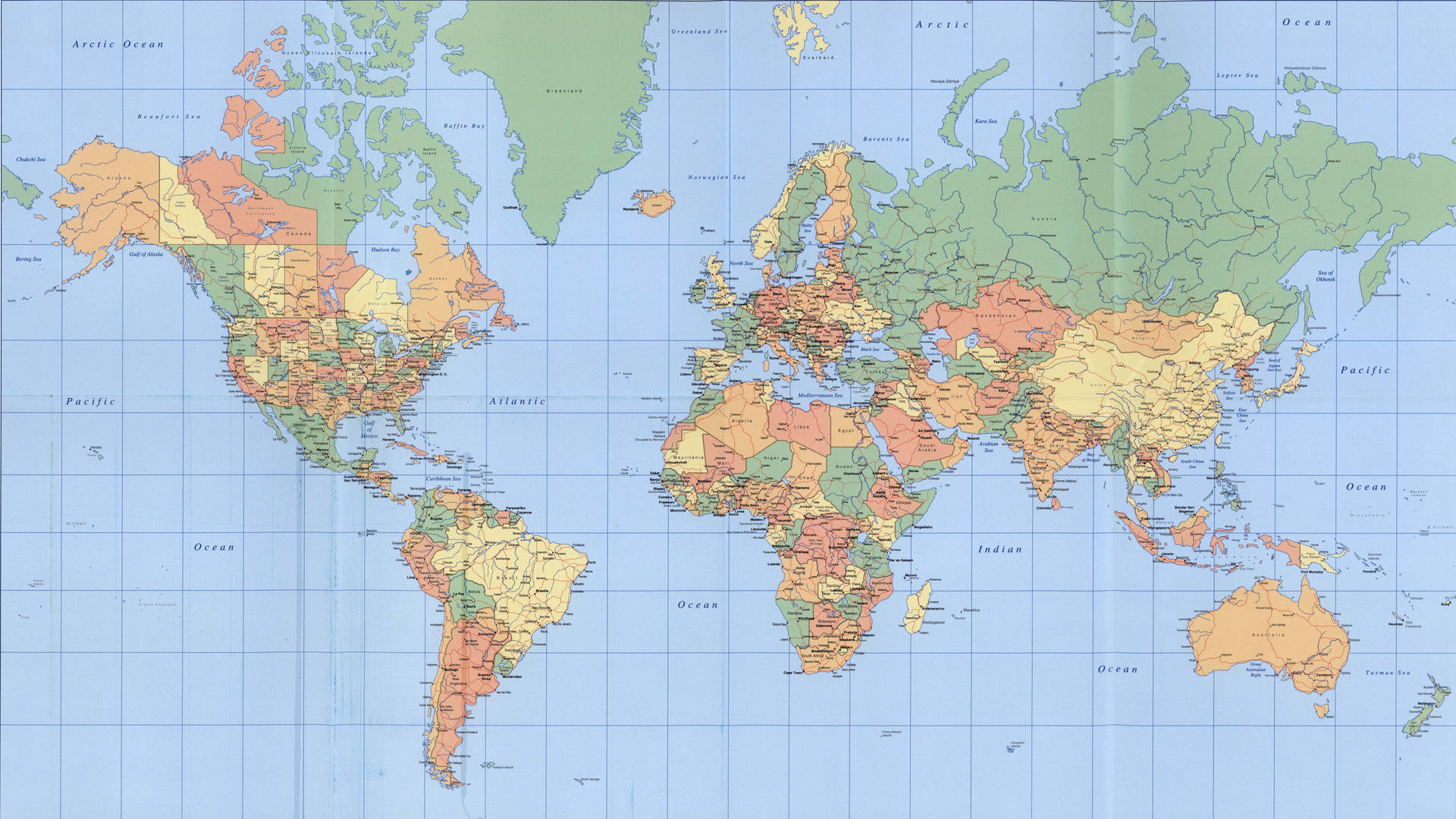 World Map Wallpaper