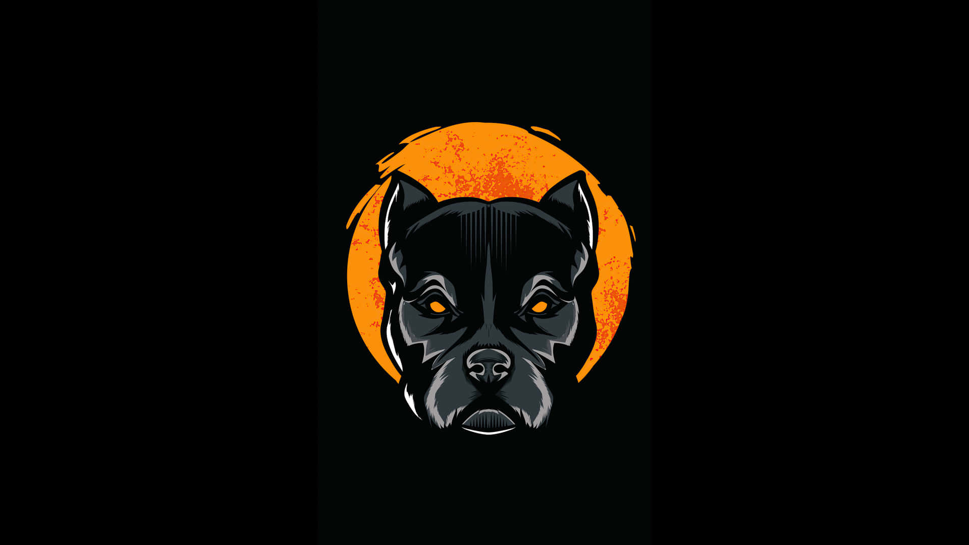 Black Pitbull Wallpaper