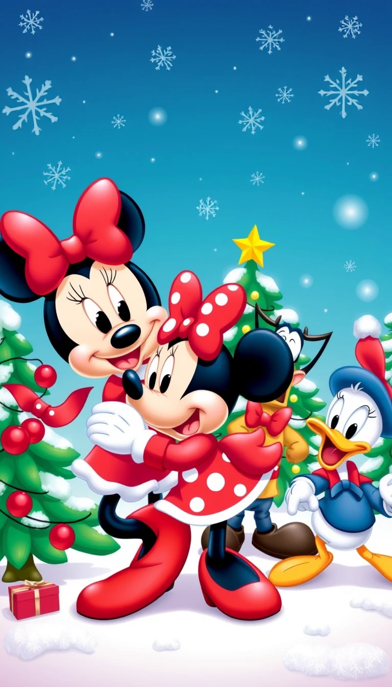 Disney Christmas Phone Wallpaper
