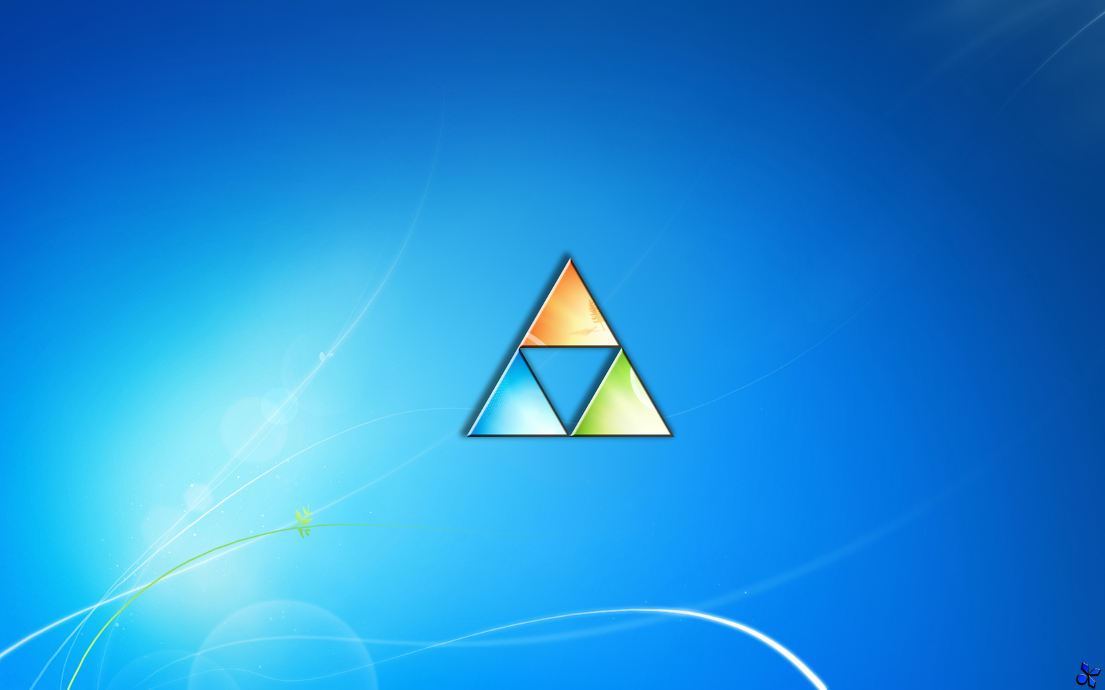 Legend Of Zelda Triforce Windows Wallpaper By Digitalvoyager On