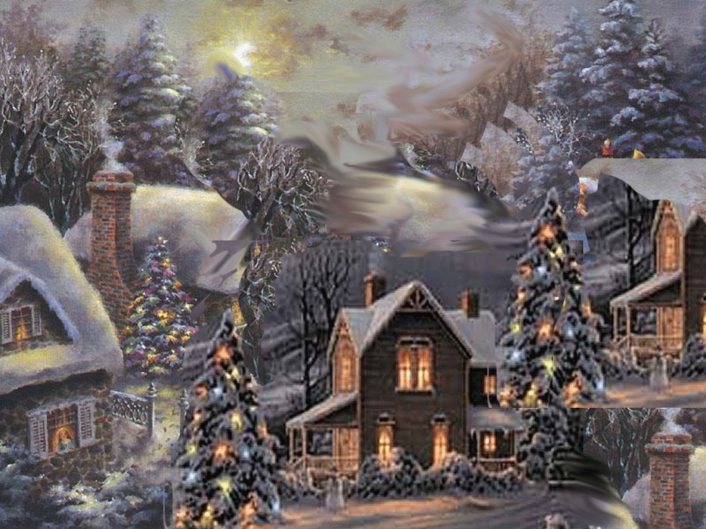 Vintage Christmas Scenes Wallpaper HDwallpaper20