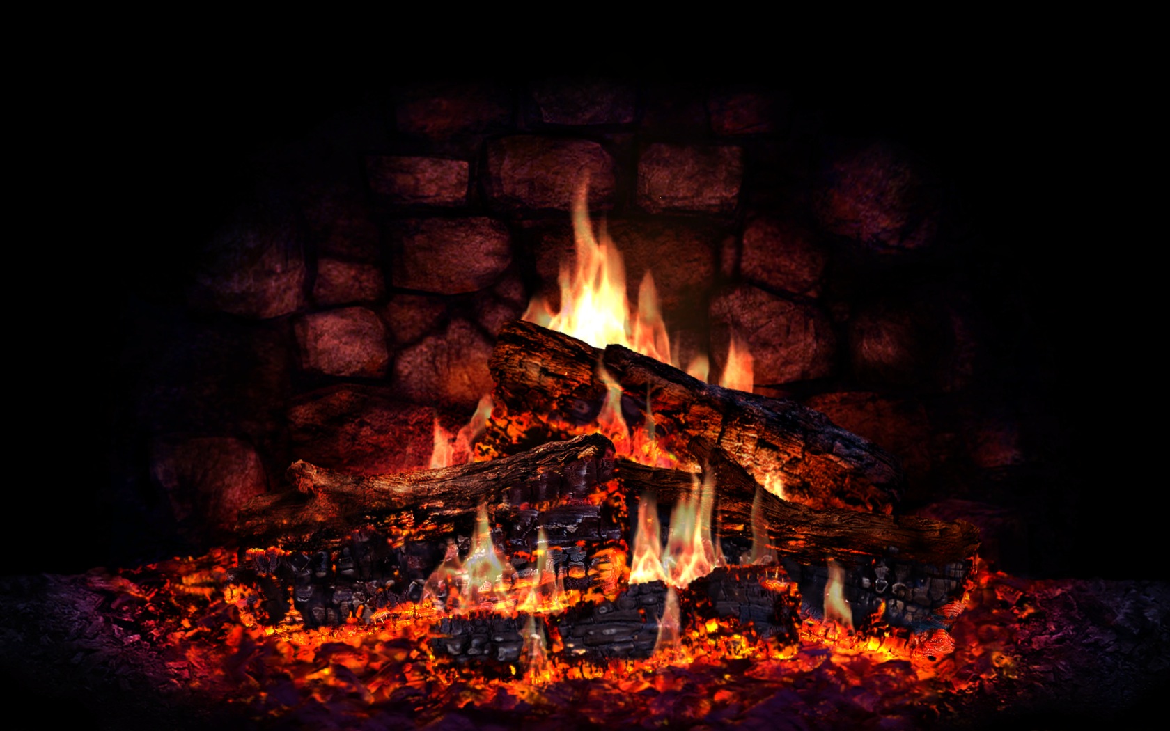 Lovely HD Fireplace Wallpaper HDwallsource