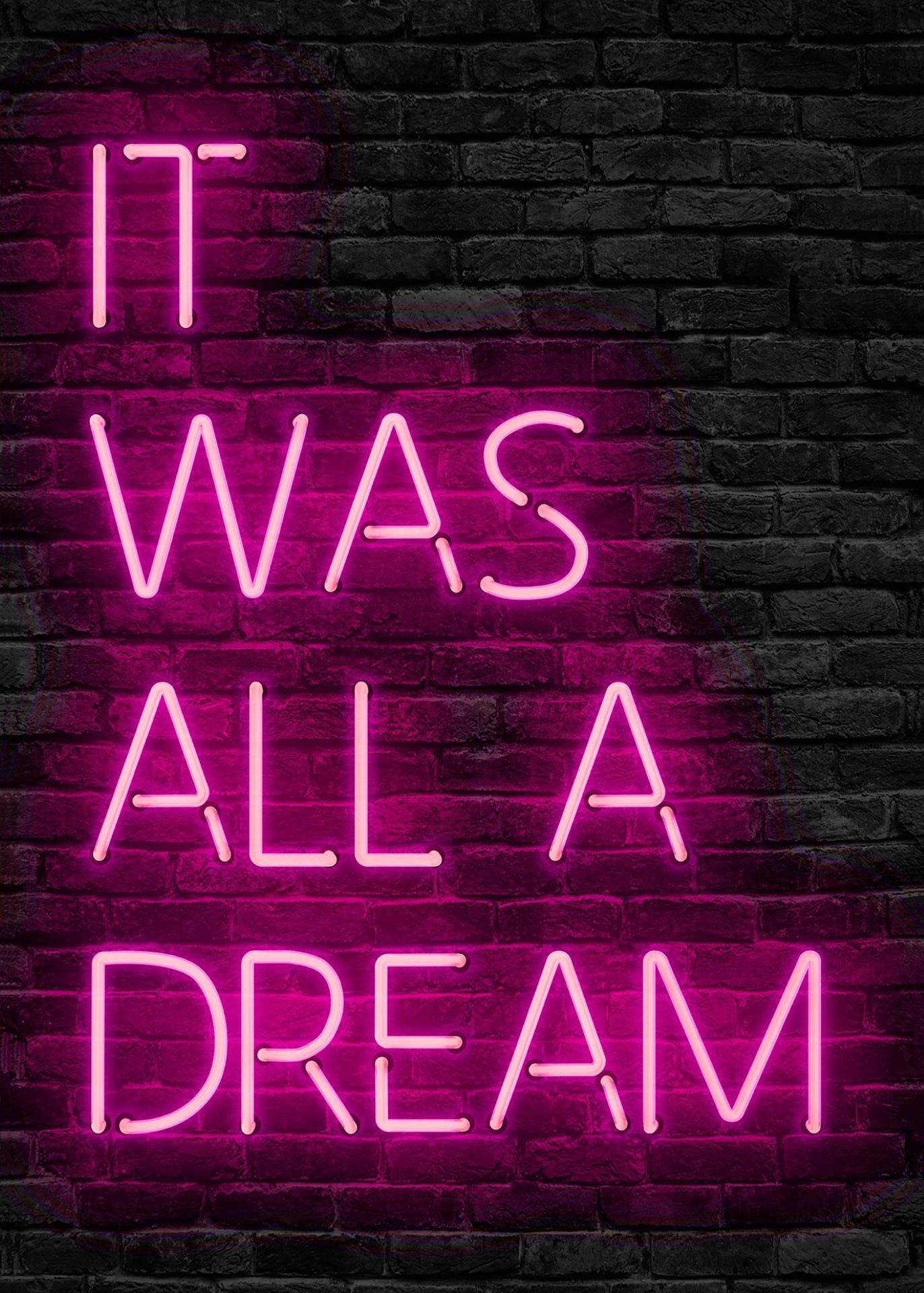 Neon Pink Aesthetic Wallpaper