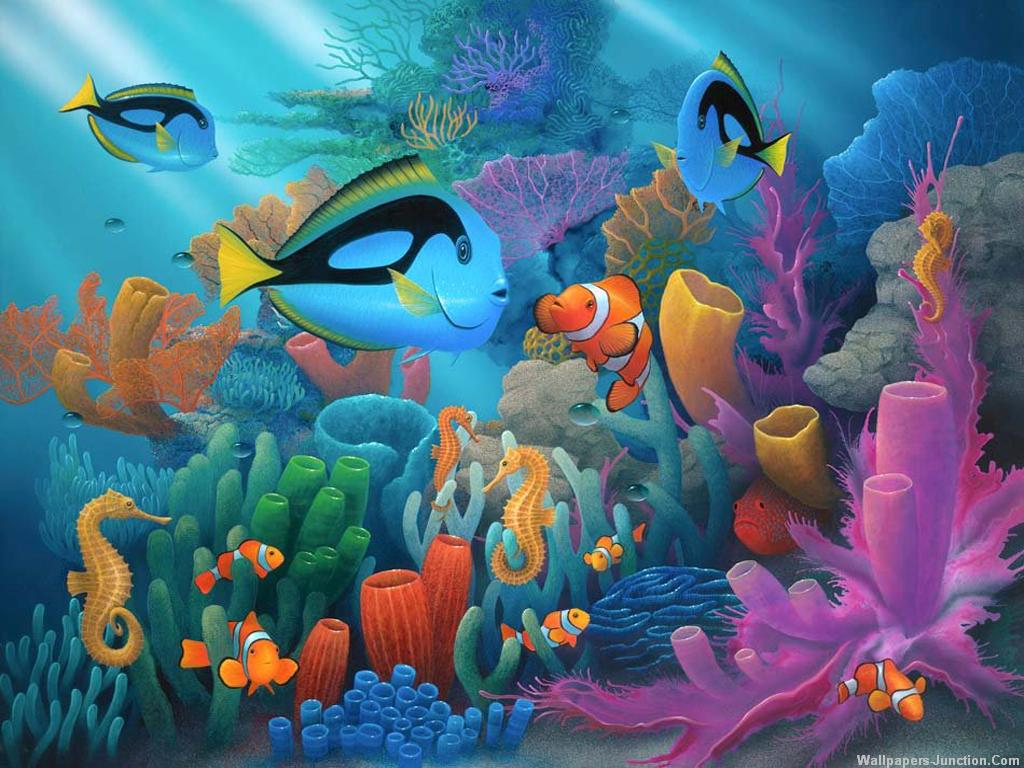  net3d aquarium wallpaper 3d aquarium desktop background pictures 1024x768