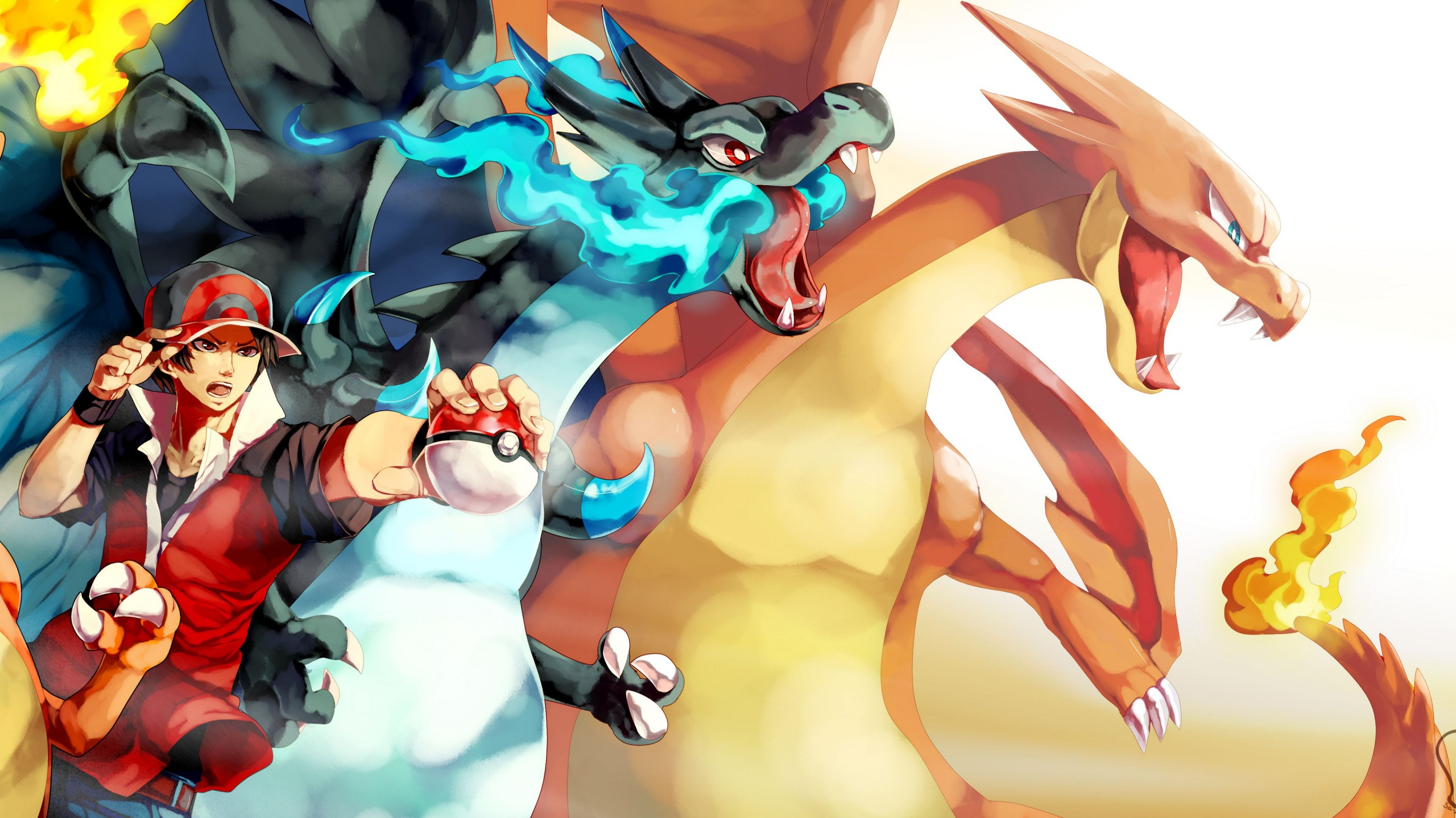 Red And Charizard Pokemon Wallpaper Imgprix