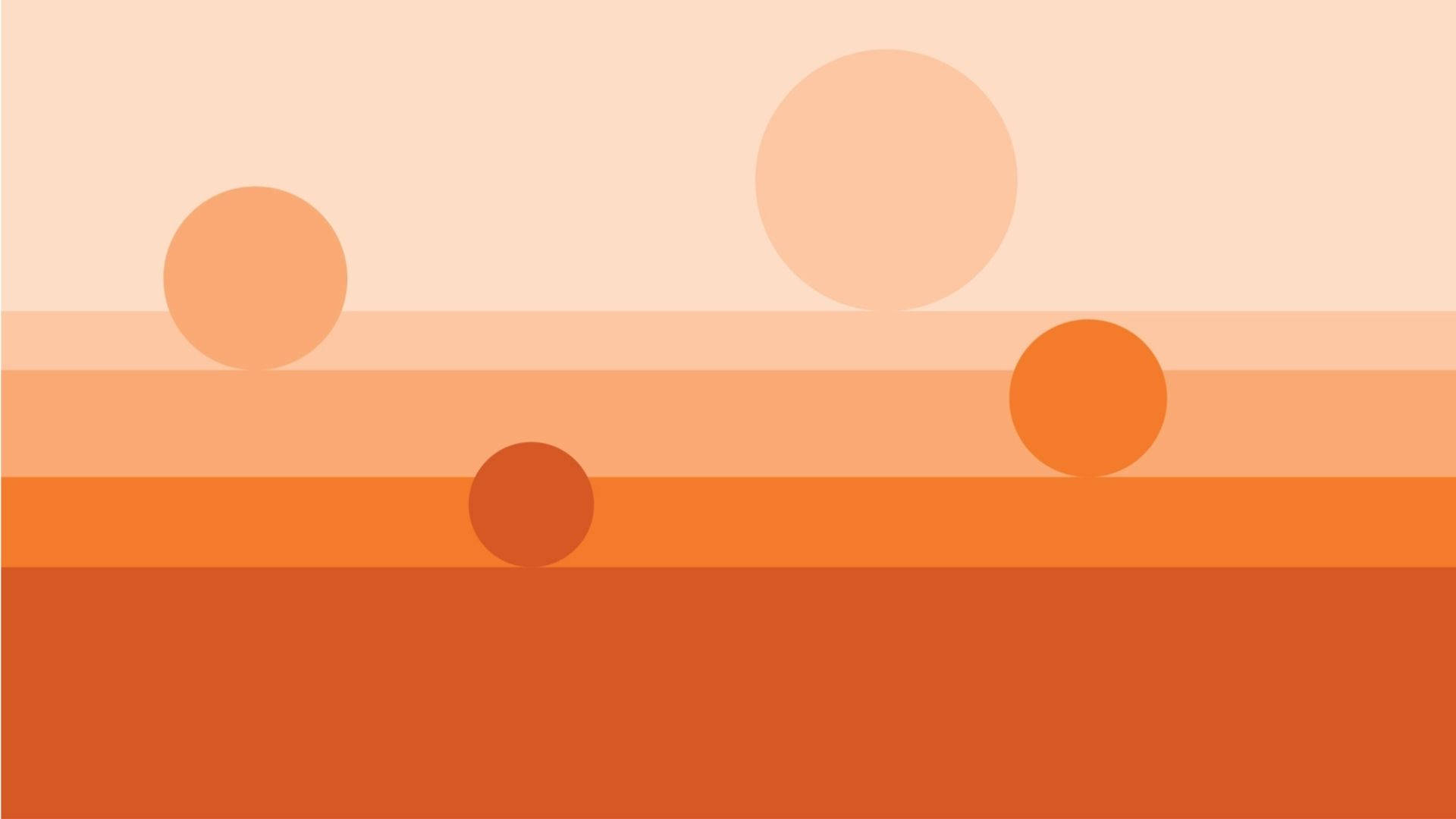 Download Circles On Orange Background Wallpaper