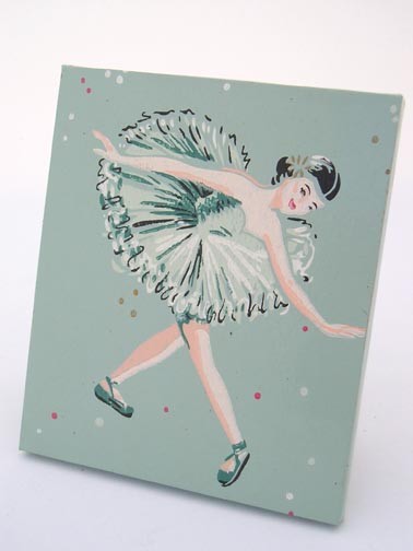 Classic Ballerina Kitsch 1950s Vintage Wallpaper Wall By Fondue