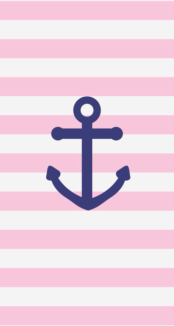 Pink Navy Anchor iPhone Phone Wallpaper Background Lock Screen Anchors