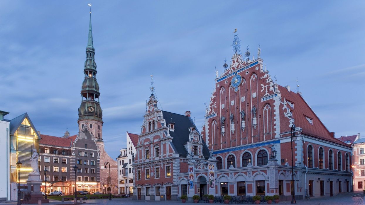 Cityscapes Architecture Latvia Oldtown Wallpaper