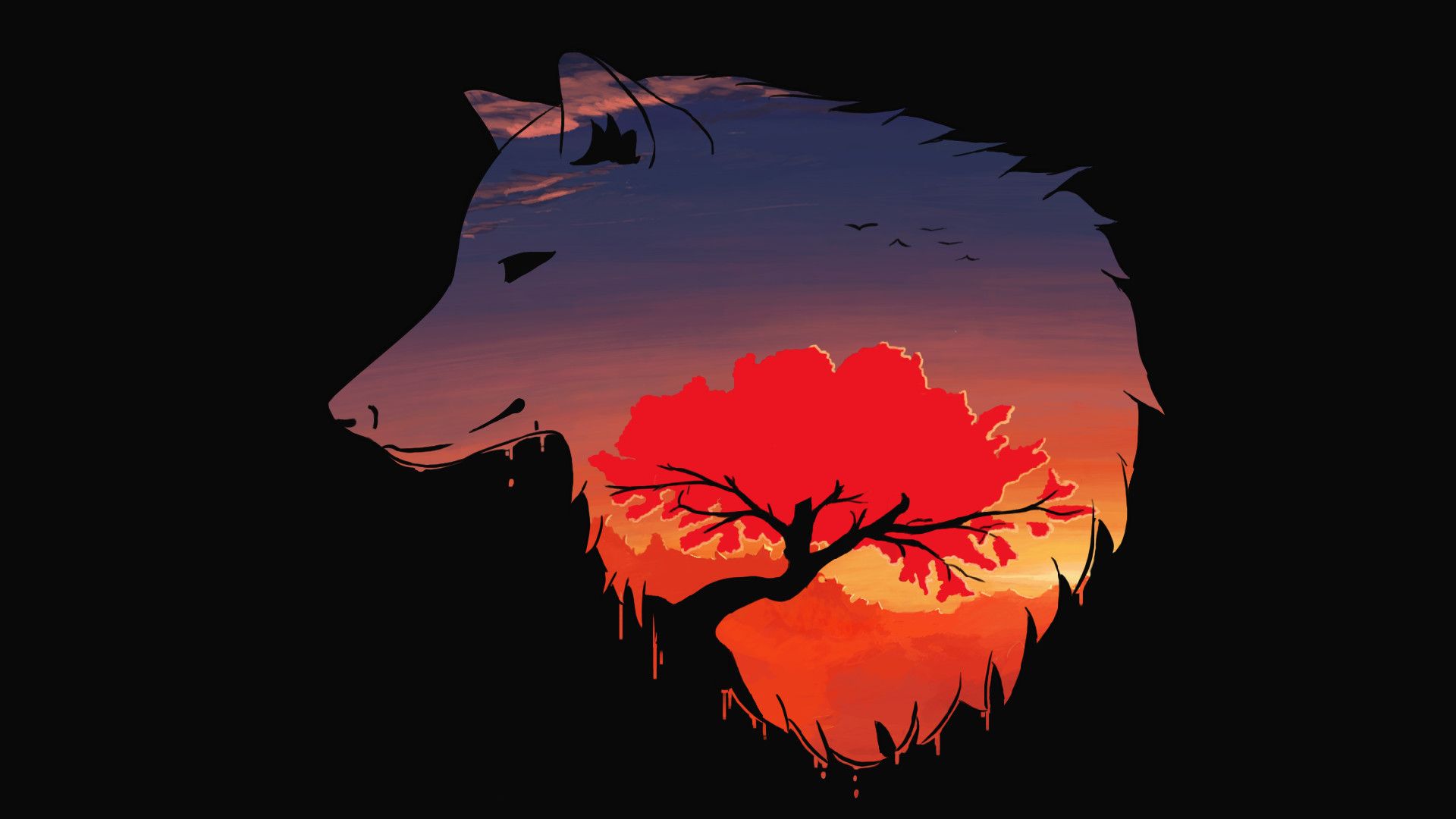 Wolf Aesthetic Wallpaper