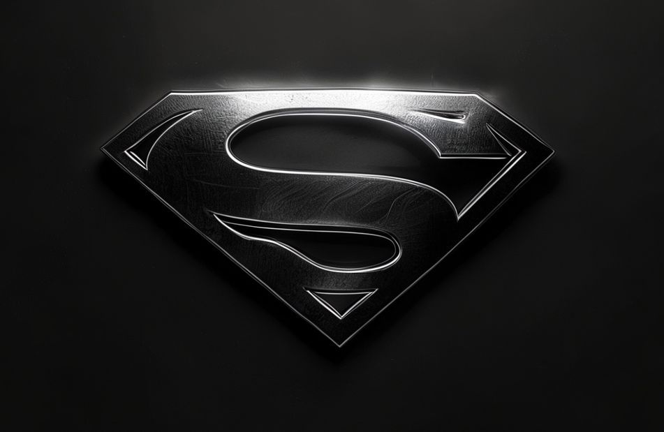 Black Superman Logo Wallpaper