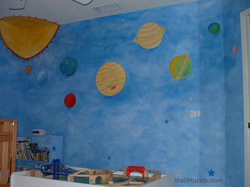 Space Theme Wall Murals By Colette Outer