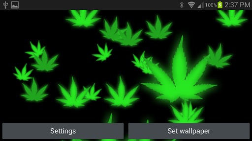 3d Weed HD Live Wallpaper App For Android