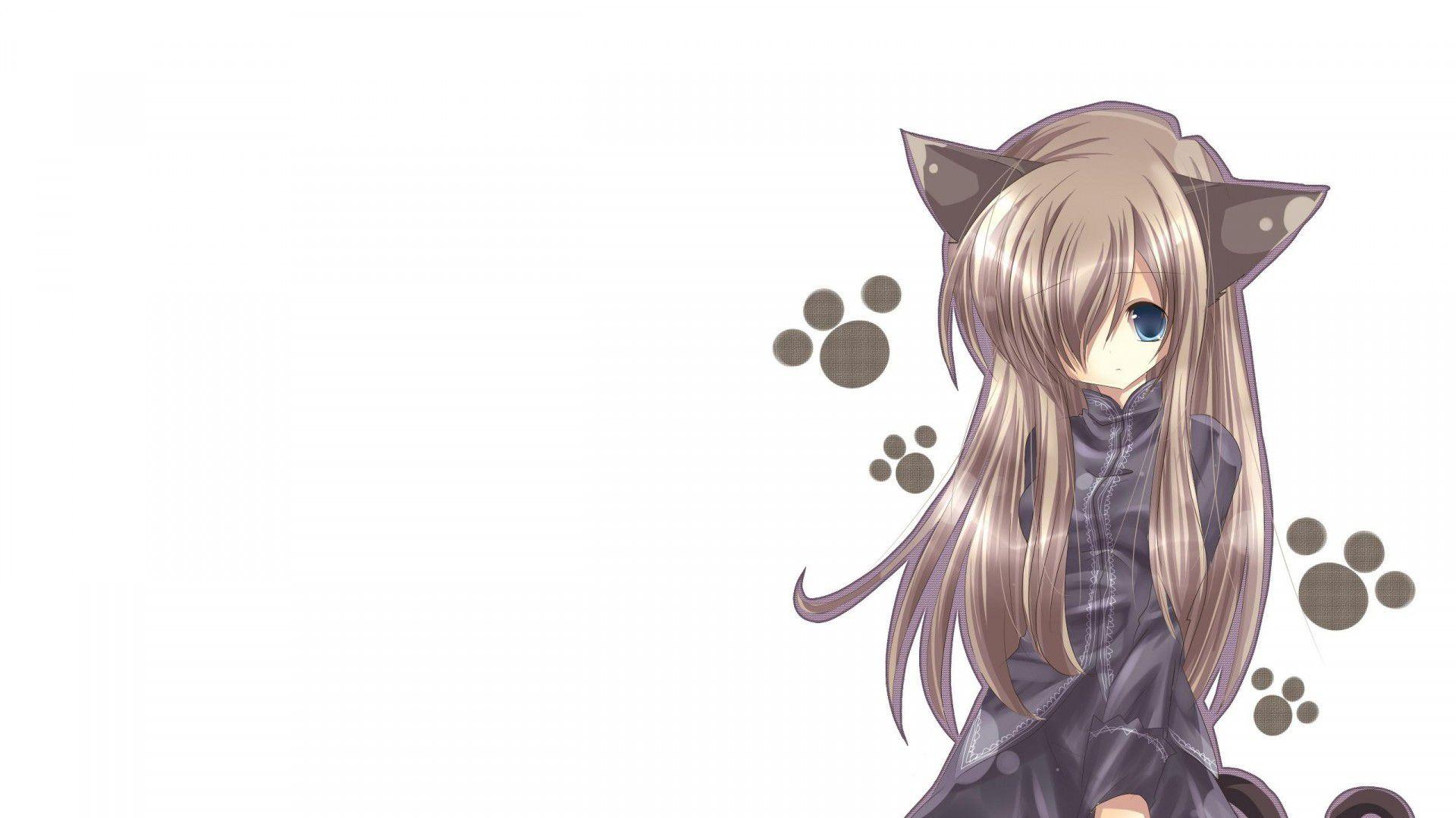 Anime Cat Girl HD Wallpaper For Desktop Pc Laptop