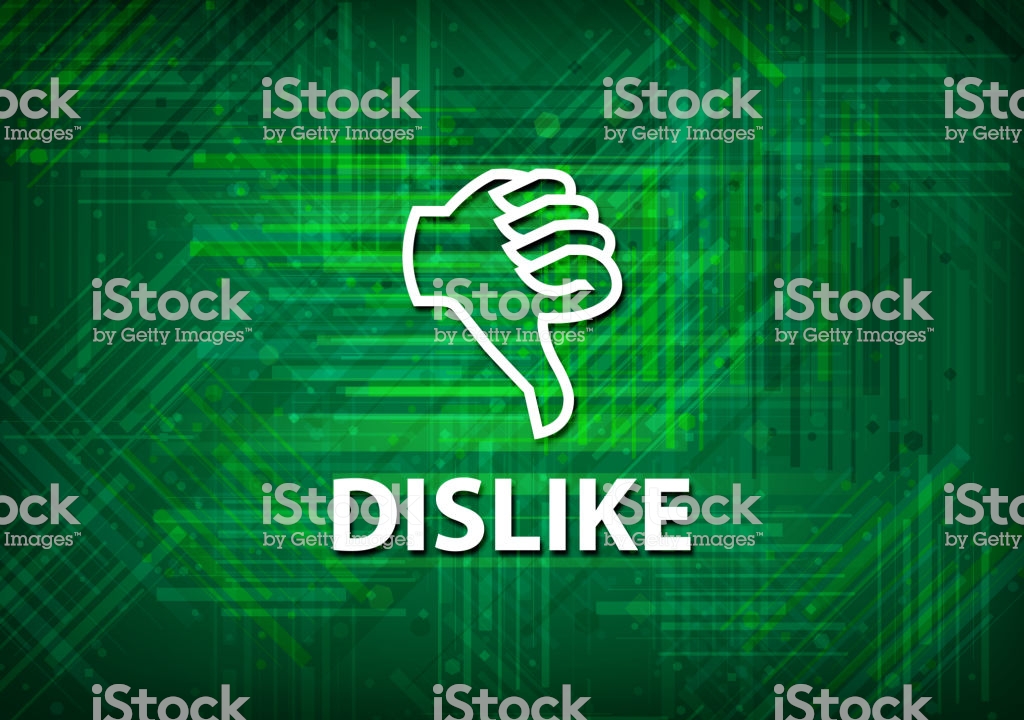 Dislike Green Background Stock Illustration Image Now