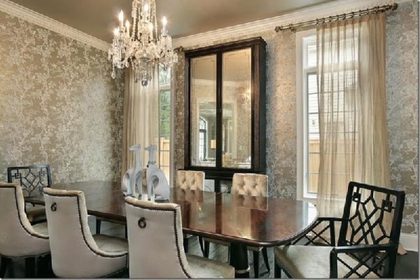 Wallpaper Decorating Tips Luxury Dining Room