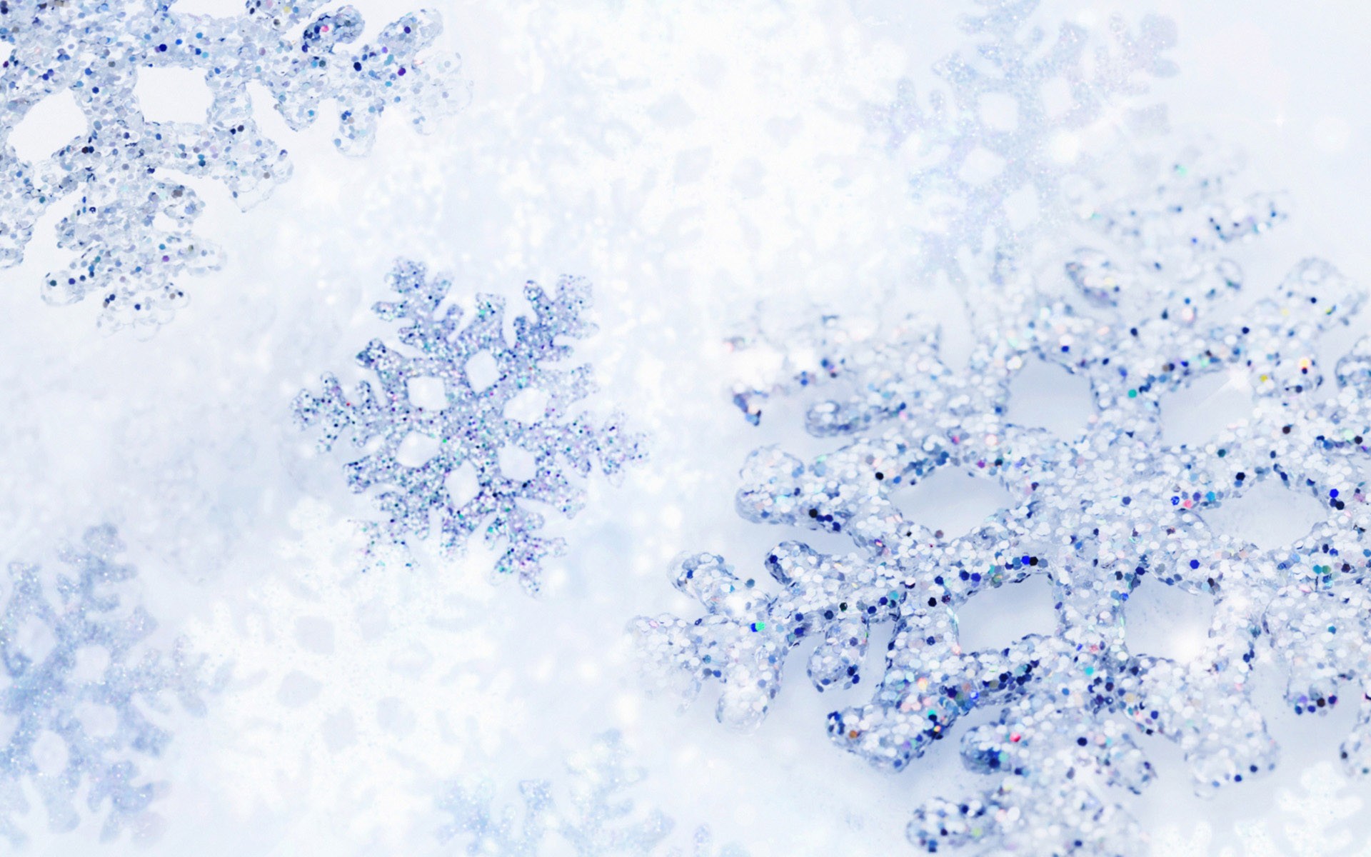 Snowflakes Falling Background Wallpaper