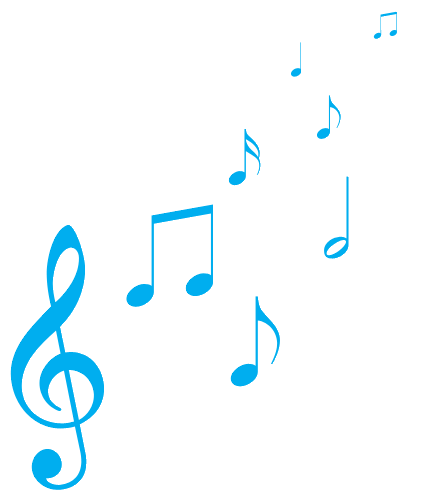 Musical Notes Background Blue Music Gif