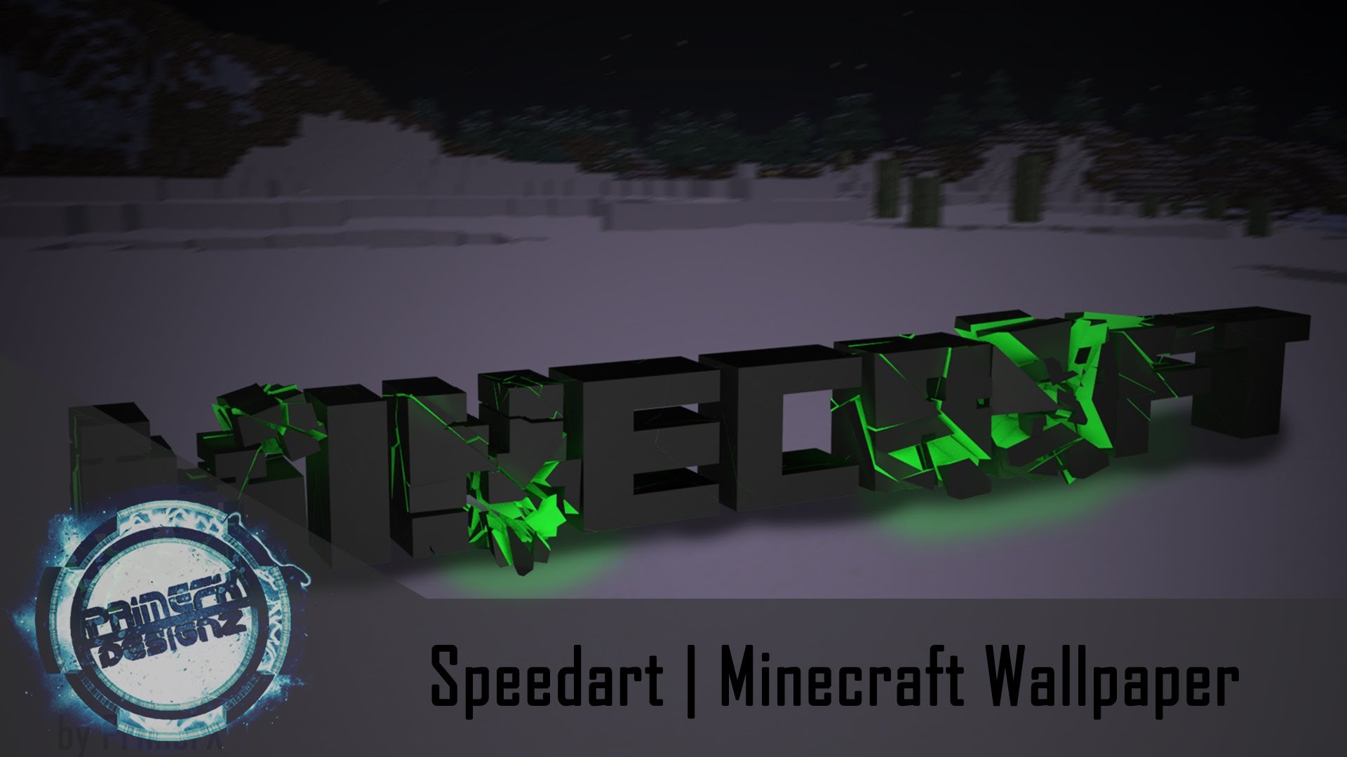 Speedart Minecraft Desktop Wallpaper Full HD