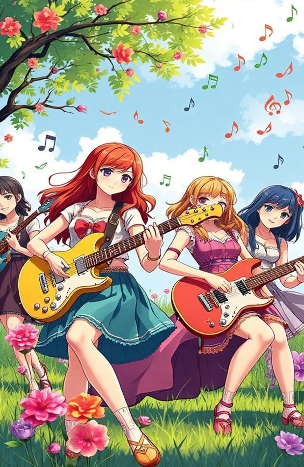 Guitar Girls Wallpaper