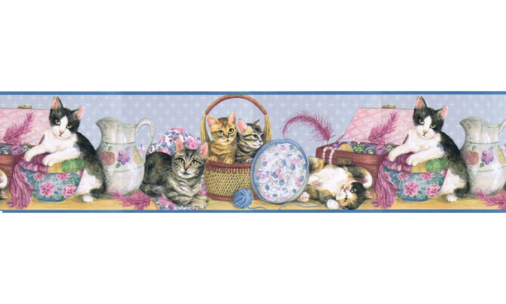 Free download Home Cats Wallpaper Border B5803020 [1000x600] for your