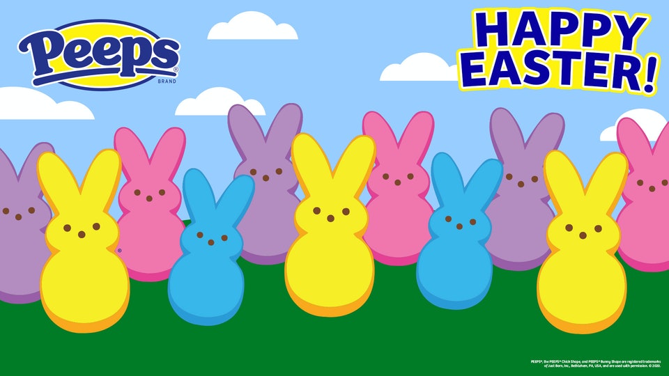 Peeps Zoom Background Will Sweeten Up Your Virtual Easter Feast