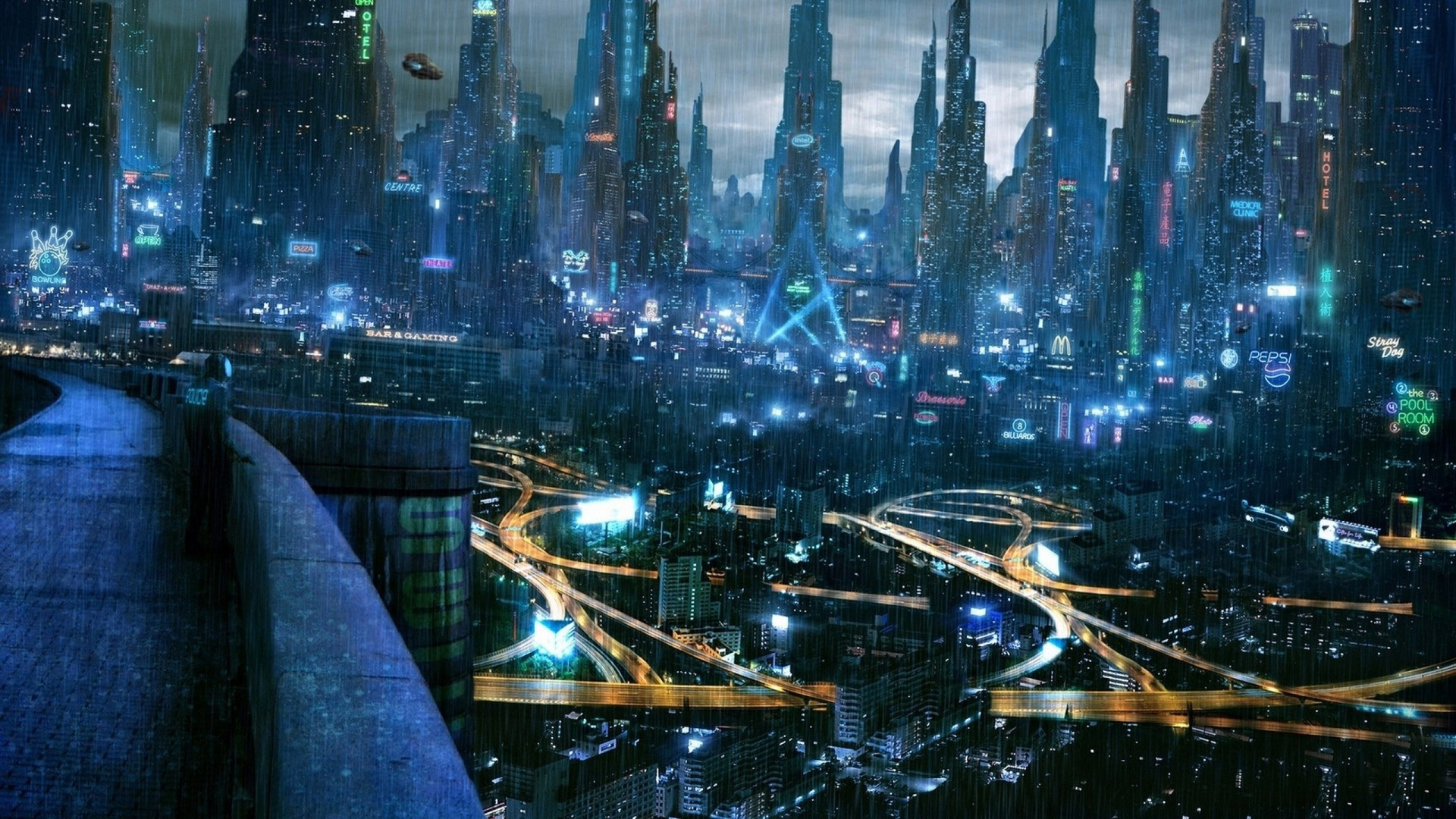 Fotos Futuristic City Wallpaper