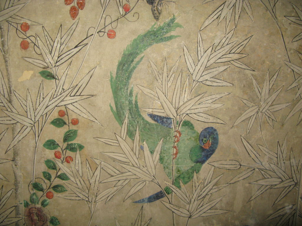 18th Century Chinese Wallpaper Screen Image